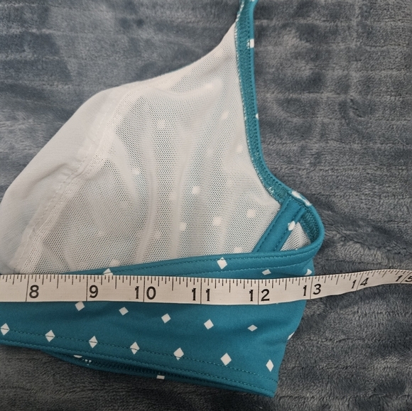 NWT! Freya Tie Neck Blue With White Dots Bikini Top! - Picture 5 of 5